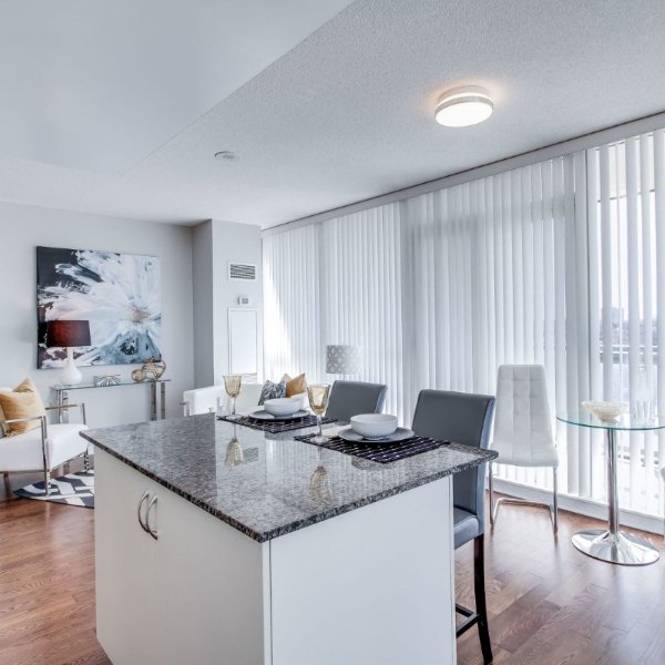 Condo in Florida with new laminate flooring