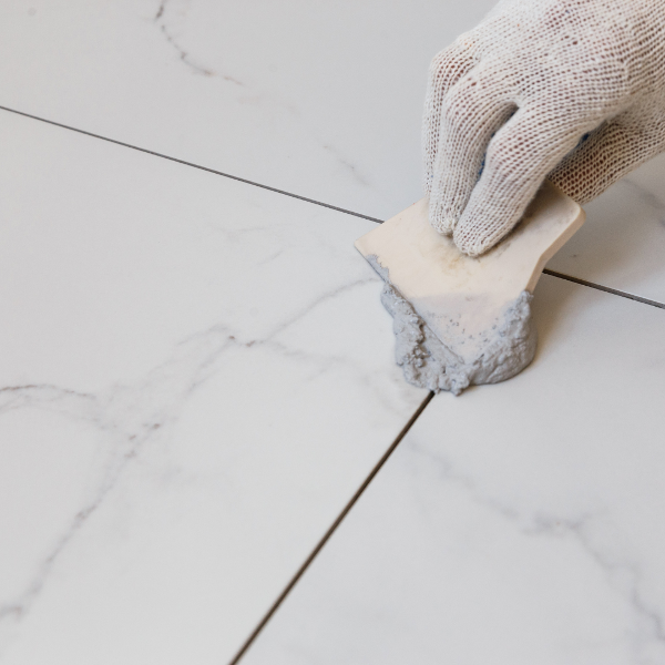 Applying Grout to Tile Flooring