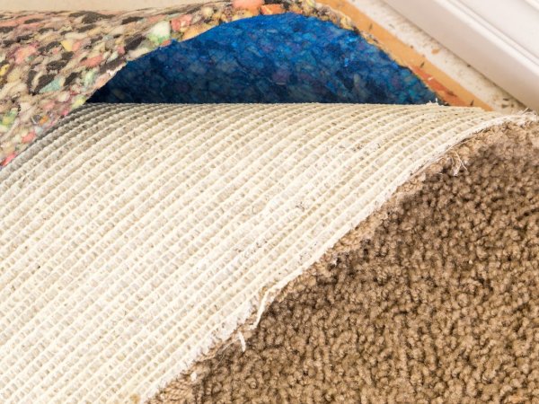 Carpet Padding layers installed