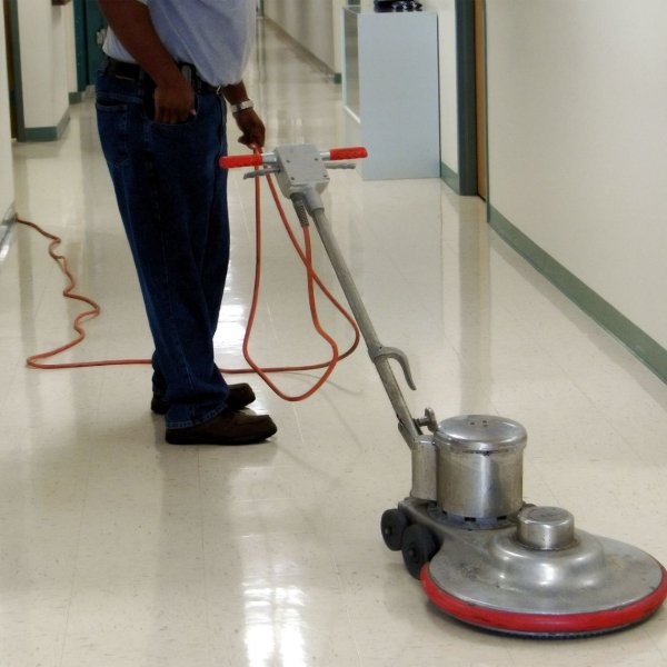 Professional floor waxing service