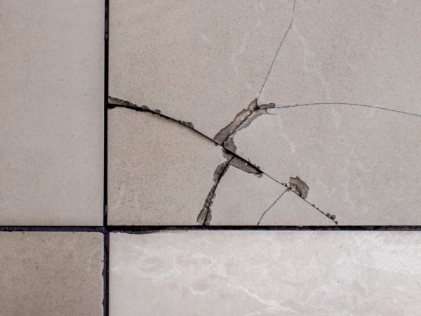 Tile Floors with Water Damage
